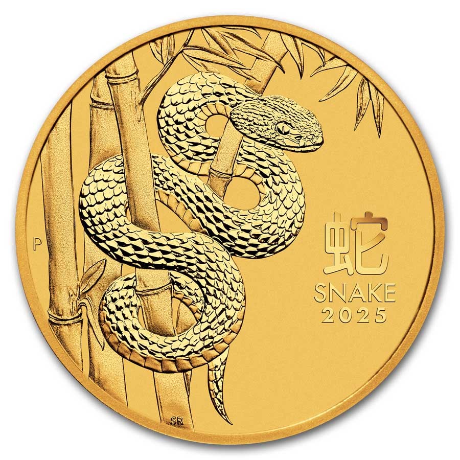 картинка 25 dollars Australia, Lunar year of the Snake 2025, 1/4 oz gold – площадка coinbay.ae