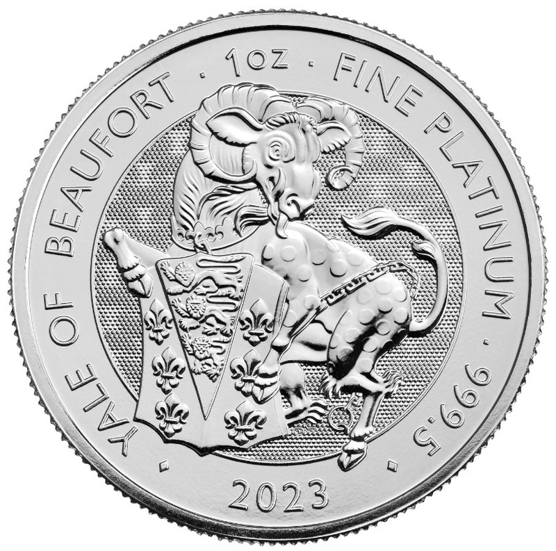 картинка 100 Pounds UK White Yale of Beaufort 1 oz Platinum – площадка coinbay.ae